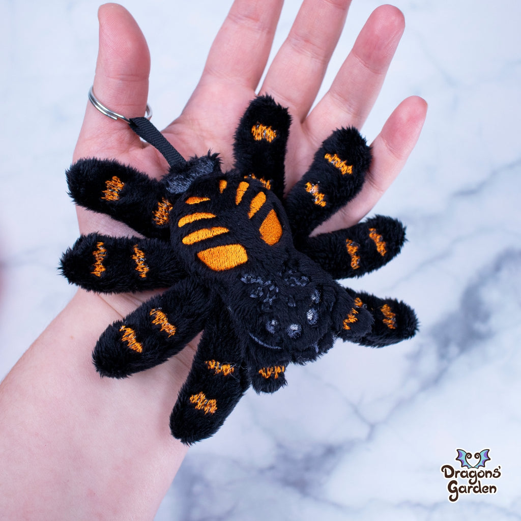 ITH Tarantula Spider Charm Plushie Pattern - Dragons' Garden - Pattern 4x4