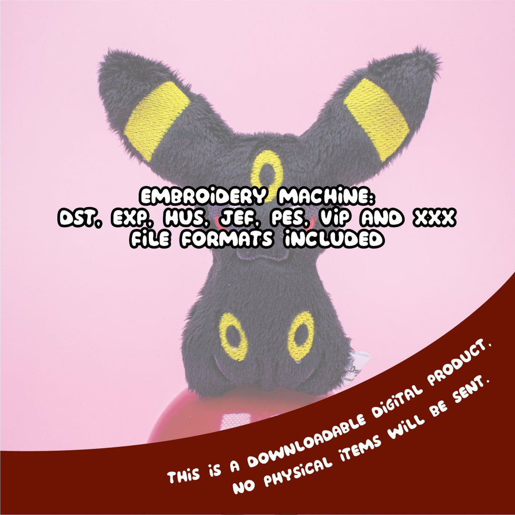 ITH Umbreon Blob Plushie Pattern - Dragons' Garden - Pattern 4x4