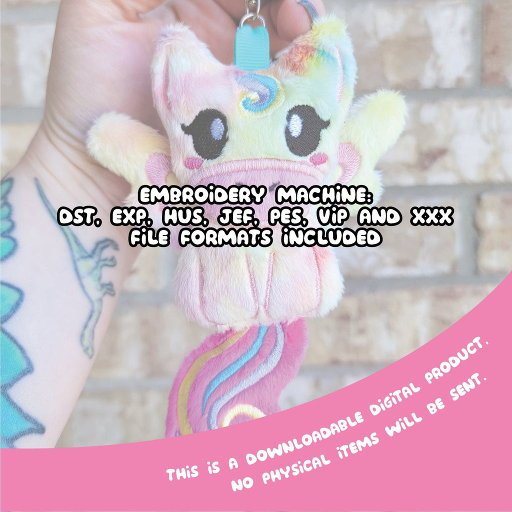 ITH Unicorn Charm Pattern - Dragons' Garden - Pattern 4x4