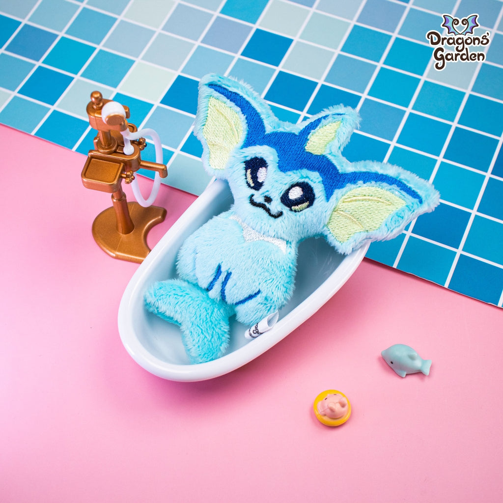 ITH Vaporeon Blob Plushie Pattern - Dragons' Garden - Pattern 4x4