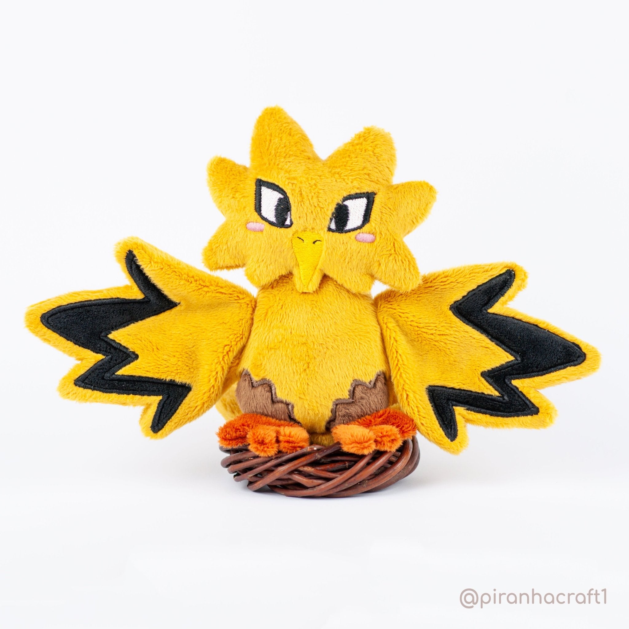 ITH Zapdos Pokemon Plushie Pattern - Dragons' Garden