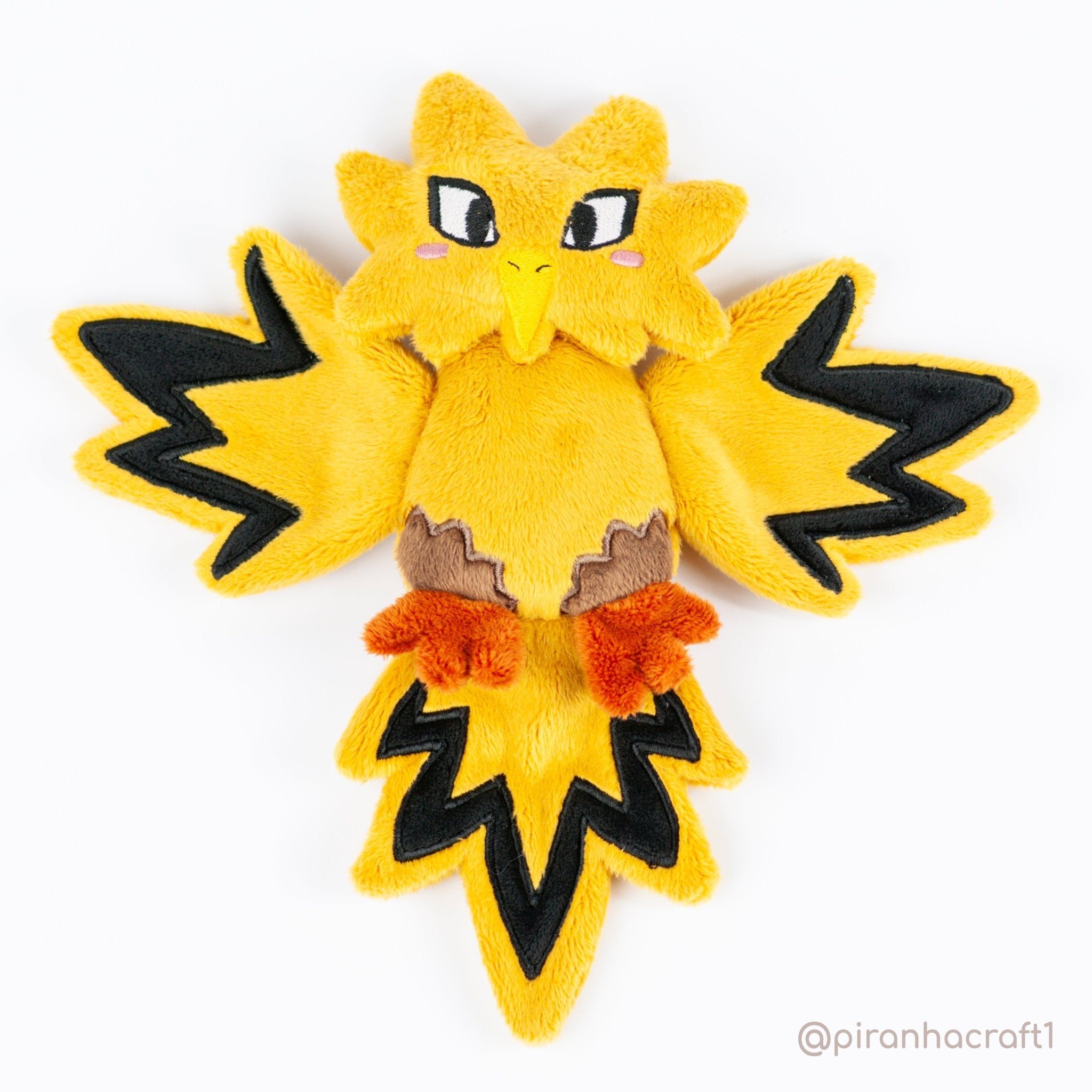 ITH Zapdos Pokemon Plushie Pattern - Dragons' Garden