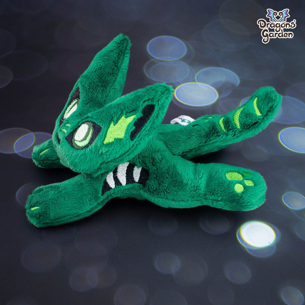 ITH Zombie Cat Halloween Plushie Embroidery Pattern - Dragons' Garden - Pattern 4x4