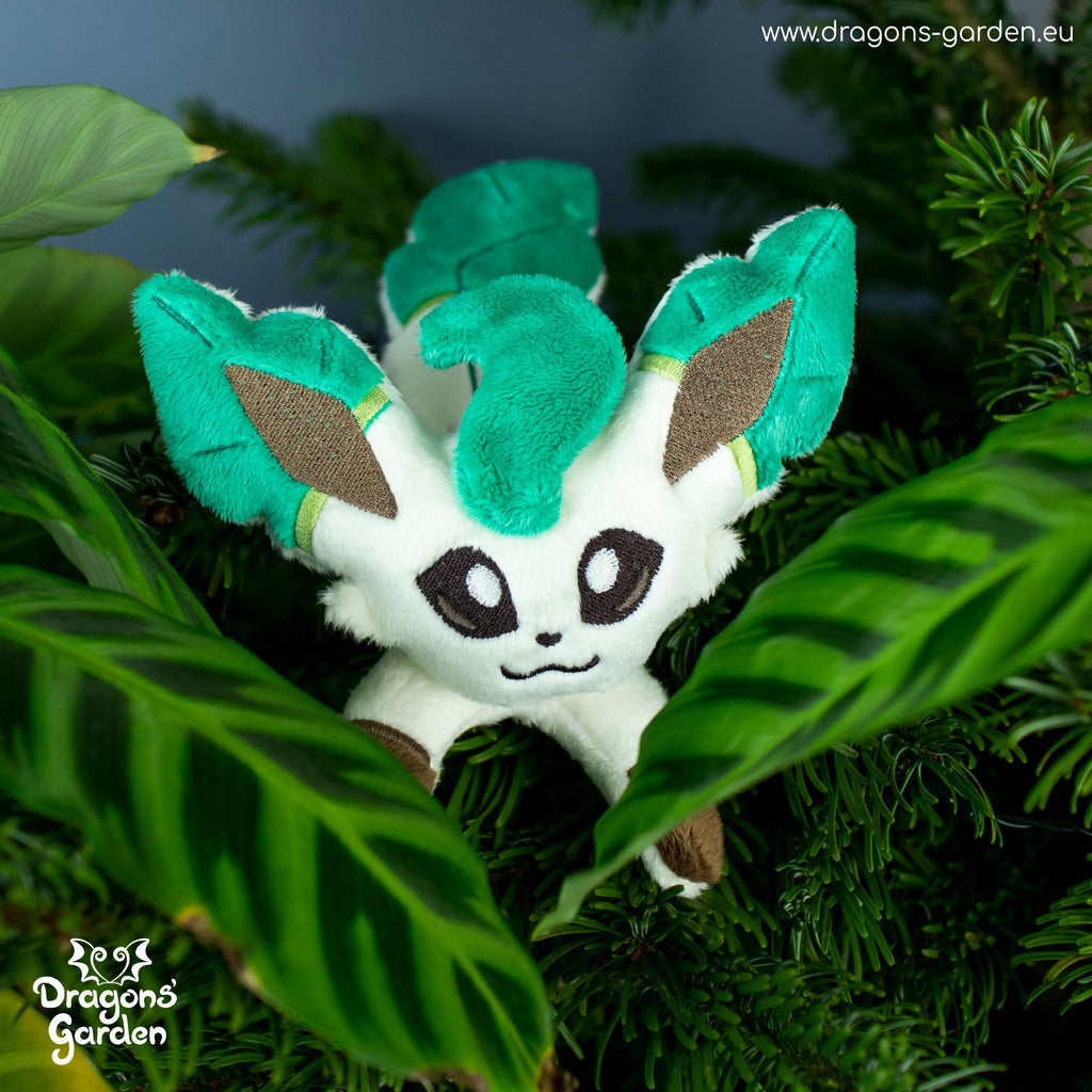 Leafeon Plushie - Dragons' Garden - Plushie