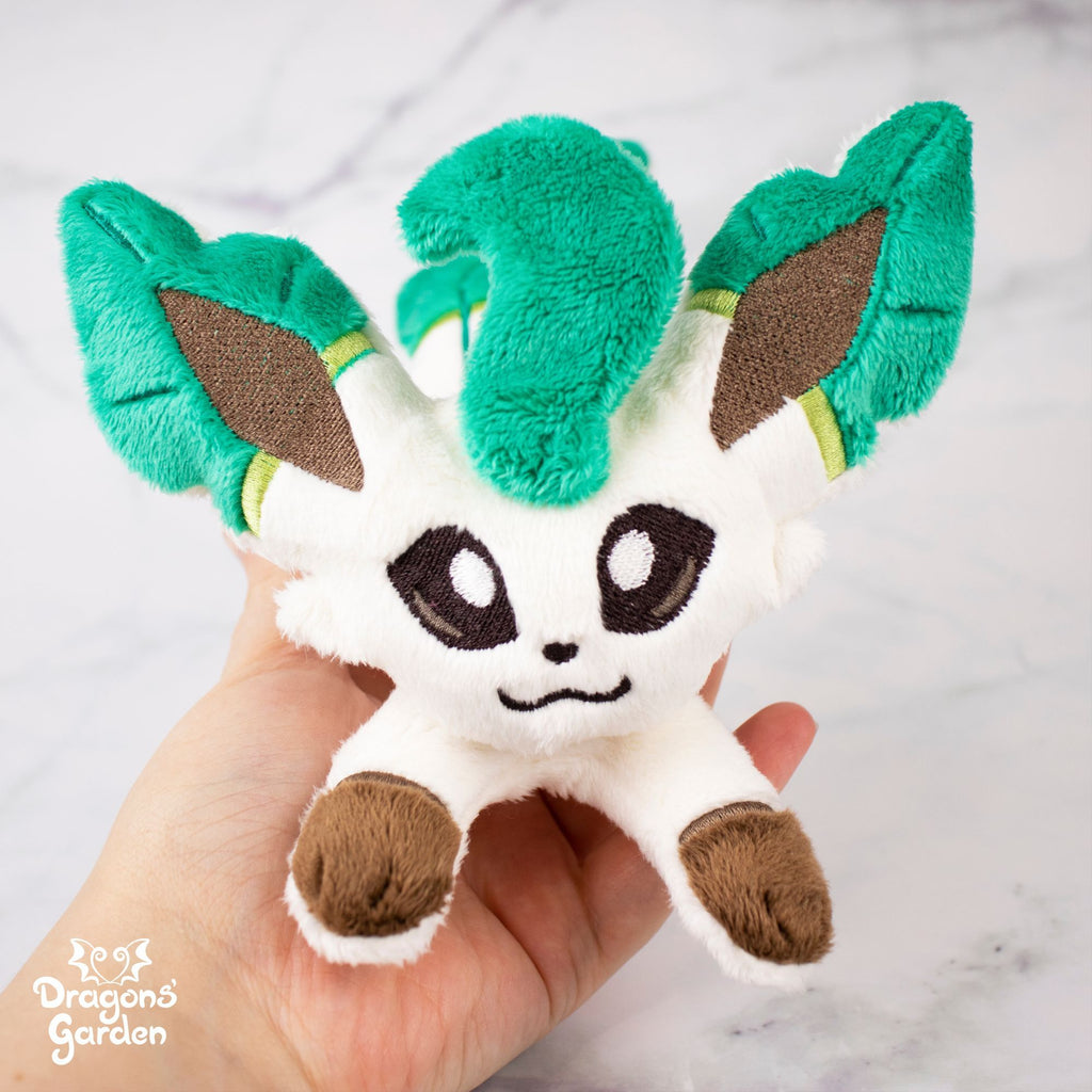 Leafeon Plushie - Dragons' Garden - Plushie