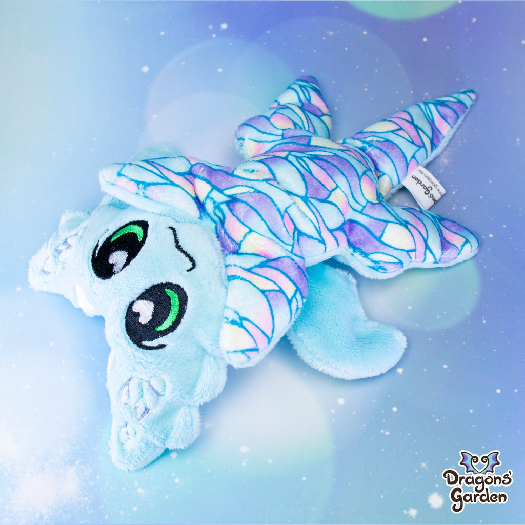 Limited Edition | Blue Mosaic Jumbo Dragon Plushie - Dragons' Garden - Plushie Dragons