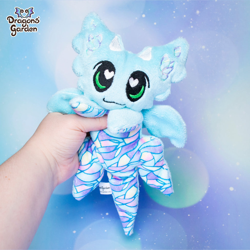 Limited Edition | Blue Mosaic Jumbo Dragon Plushie - Dragons' Garden - Plushie Dragons