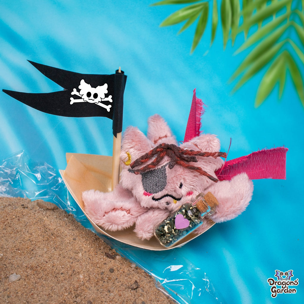 Limited Edition | Captain Jeff Sparrow | Pirate Micro Dragon Plushies - Dragons' Garden - Plushie