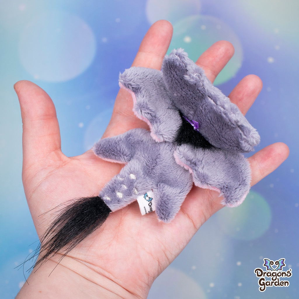 Limited Edition | Fawn Micro Dragon Plushie - Dragons' Garden - Blue and Brown (Plain) - Plushie