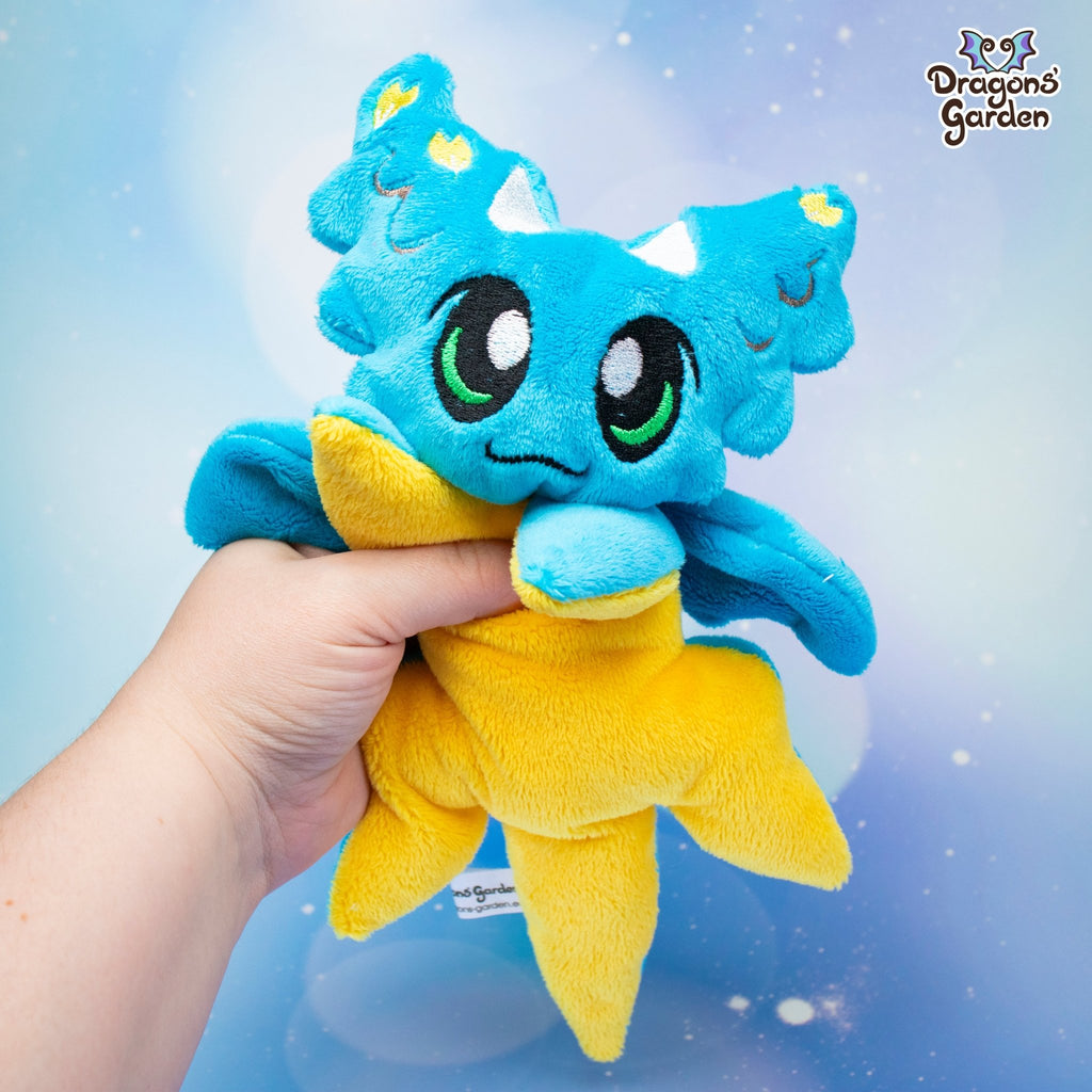 Limited Edition | Jumbo Blue Sakura Dragon Plushie - Dragons' Garden - Plushie