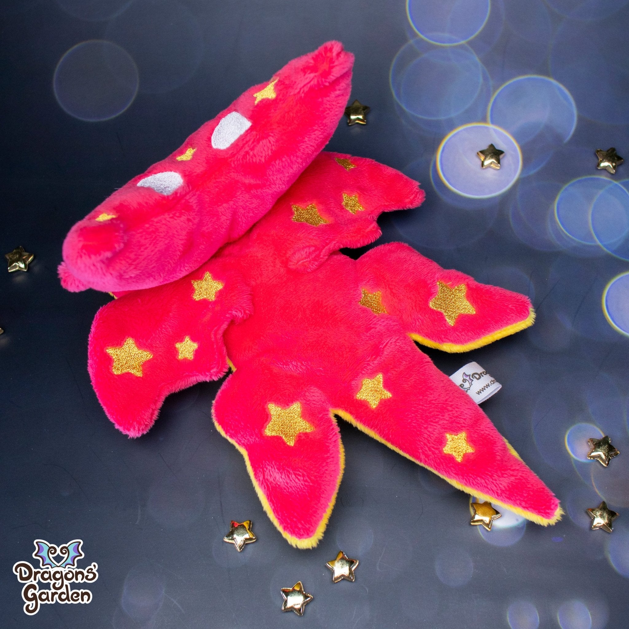 Starry Fuchsia Dragon Plushie Jumbo Dragon Plush Toy Dragons' Garden