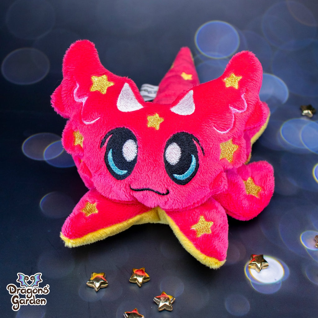 Limited Edition | Jumbo Starry Fuchsia Dragon Plushie - Dragons' Garden - Plushie Dragons