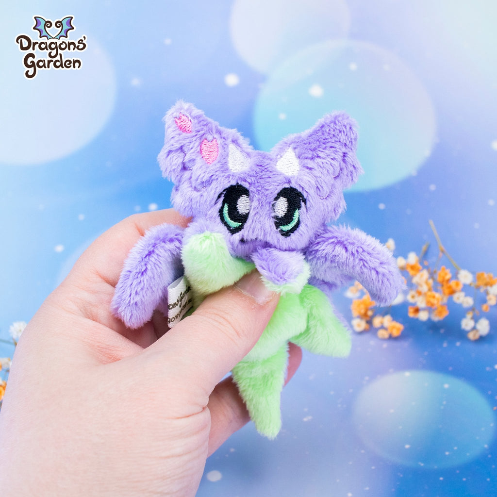 Limited Edition | MAGNETIC Lilac Sakura Micro Dragon Plushie - Dragons' Garden - Plushie