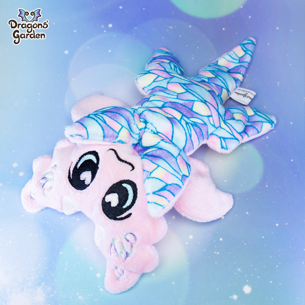 Limited Edition | Pink Mosaic Jumbo Dragon Plushie - Dragons' Garden - Plushie Dragons