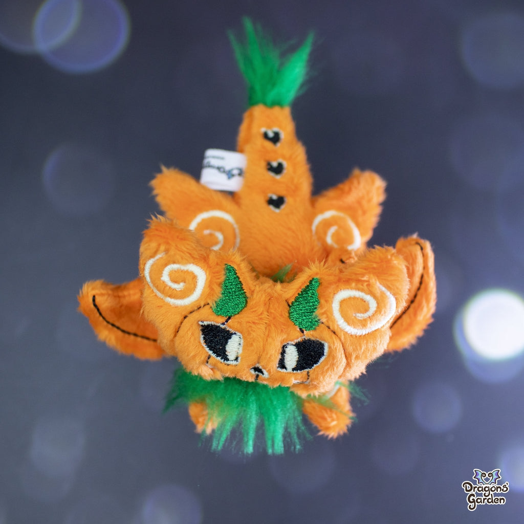 Limited Edition | Pumpkin Halloween Micro Dragon Plushie - Dragons' Garden - Plushie