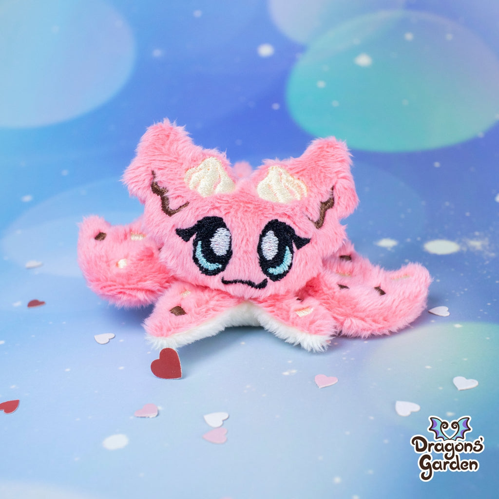 Limited Edition | Raspberry Mousse Micro Dragon Plushie - Dragons' Garden - Olivia - Plushie
