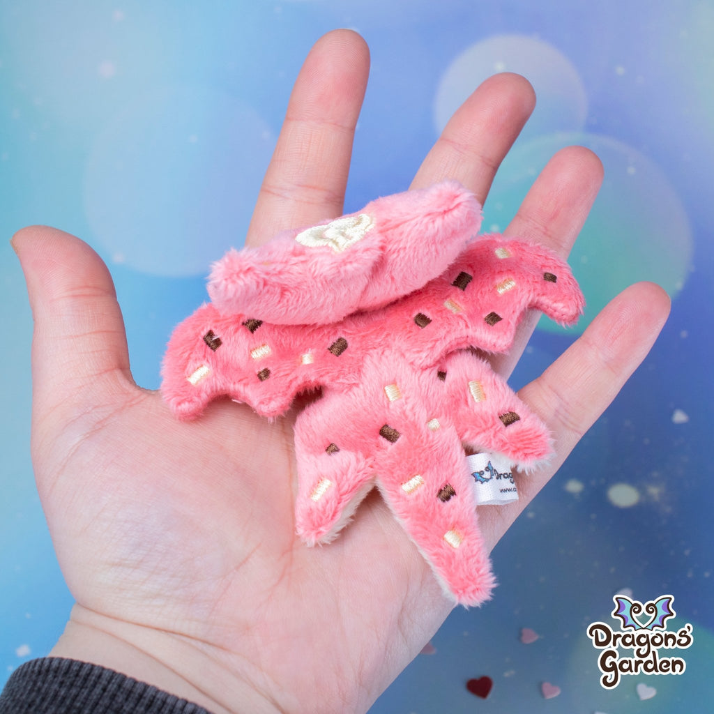 Limited Edition | Raspberry Mousse Micro Dragon Plushie - Dragons' Garden - Jeff - Plushie