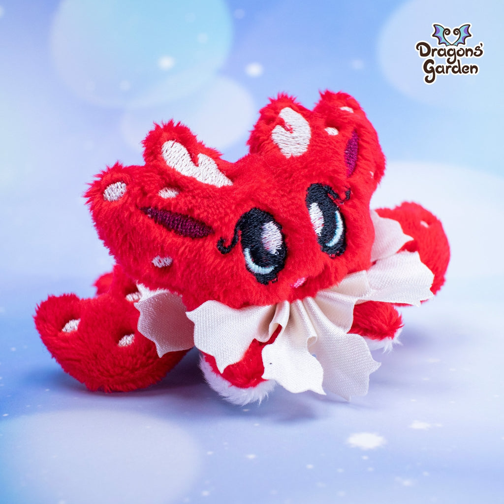Limited Edition | Red Mushroom Micro Dragon Plushie - Dragons' Garden - Plushie