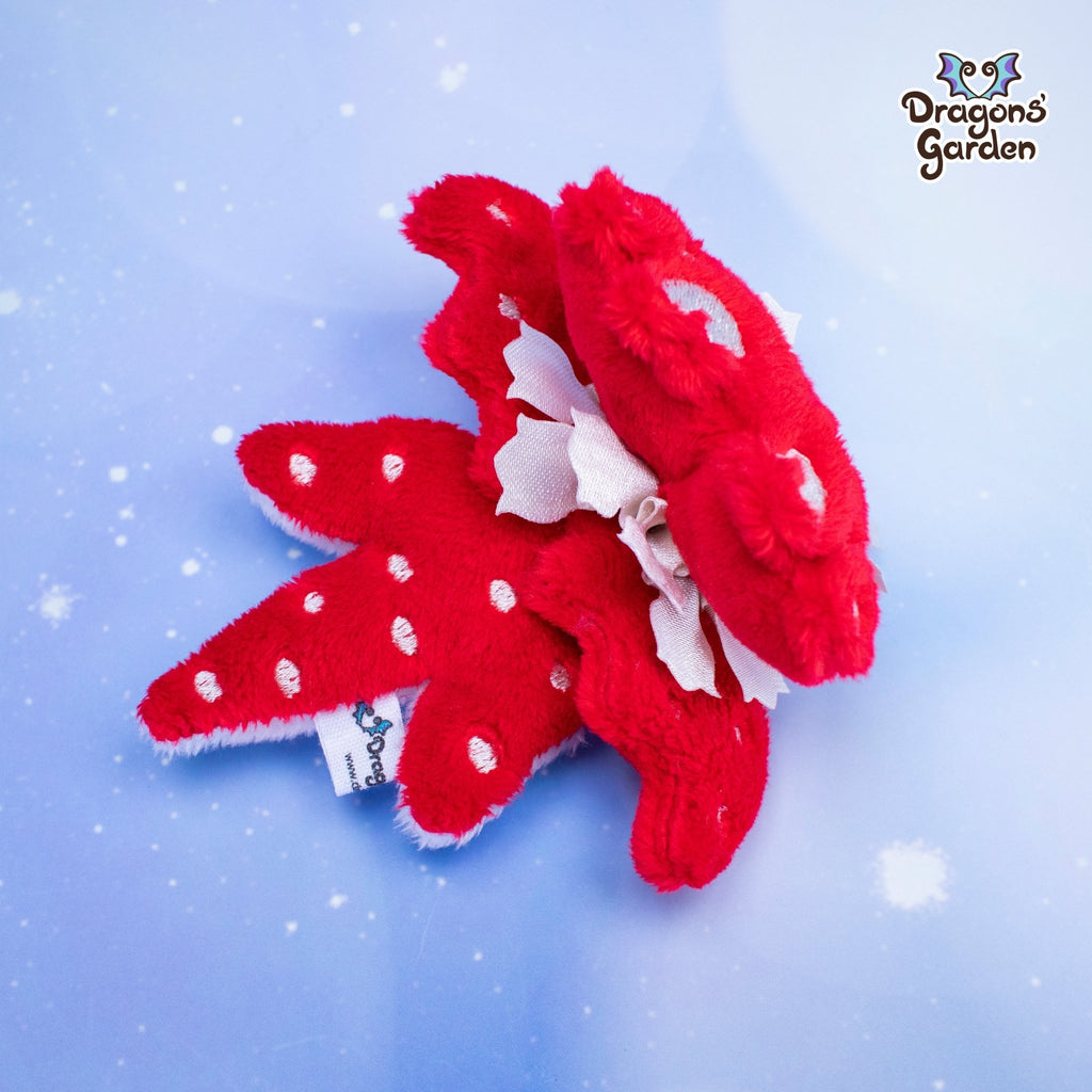 Limited Edition | Red Mushroom Micro Dragon Plushie - Dragons' Garden - Plushie