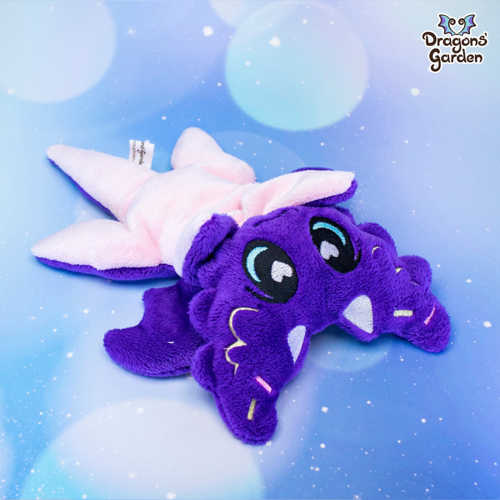 Limited Edition | Weighted Purple Jumbo Sprinkle Dragon Plushie - Dragons' Garden - Plushie Dragons