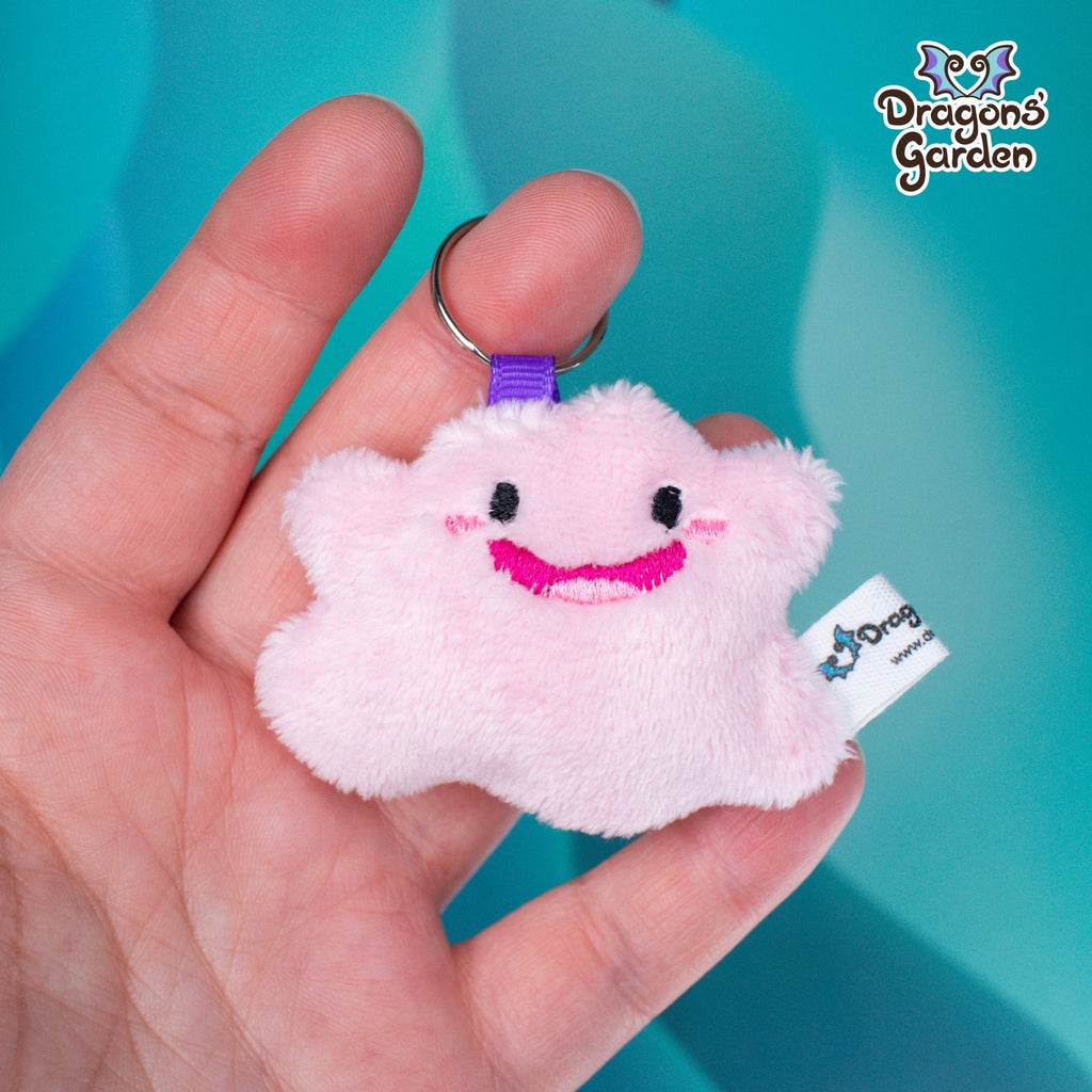 MADE TO ORDER | Ditto Plush Charm - Dragons' Garden - Happy Ditto - Charm Fan Art