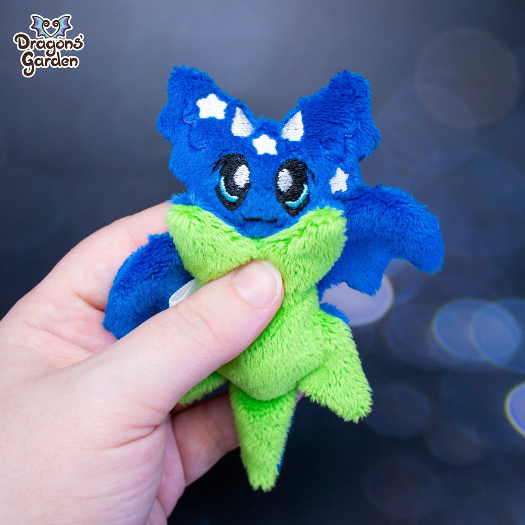 MAGNETIC Blue Constellation Micro Dragon Plushie (Glow in the Dark) - Dragons' Garden - Dragons