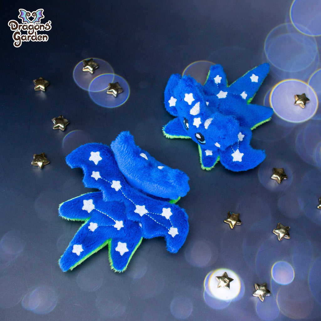 MAGNETIC Blue Constellation Micro Dragon Plushie (Glow in the Dark) - Dragons' Garden - Dragons