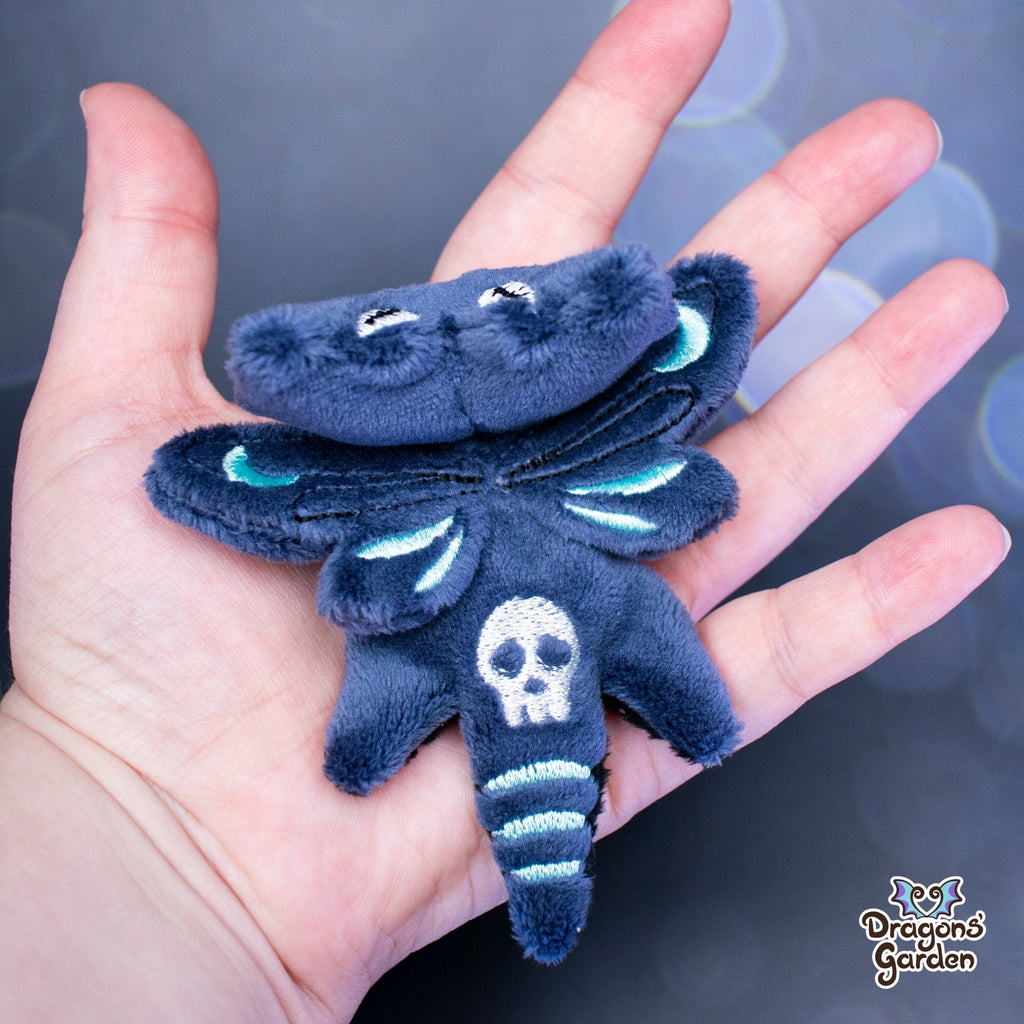 MAGNETIC Blue Moth Micro Dragon Plushie - Dragons' Garden - Plushie *Limited Edition