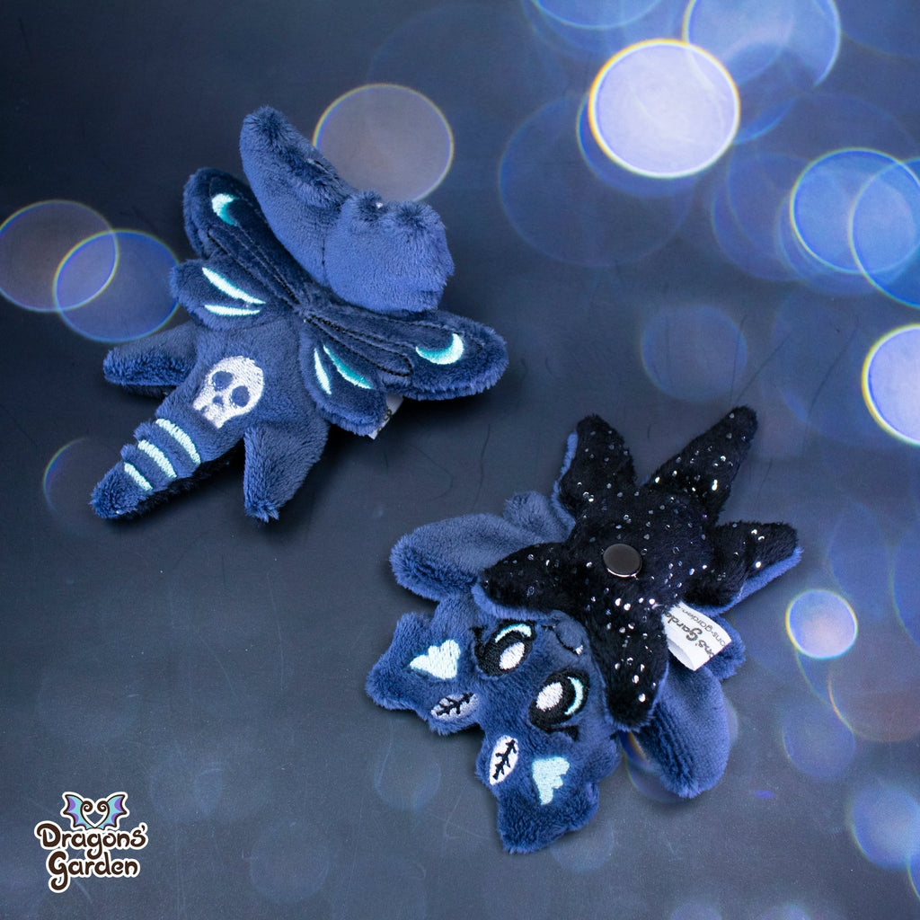 MAGNETIC Blue Moth Micro Dragon Plushie - Dragons' Garden - Plushie *Limited Edition