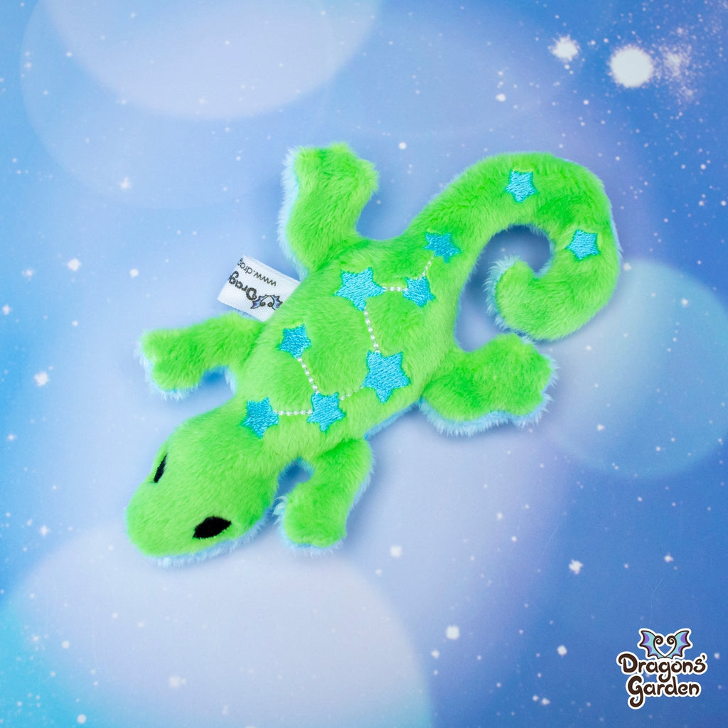 MAGNETIC Green Constellation Gecko Plushie - Dragons' Garden - Blue - Plushie Original Creation