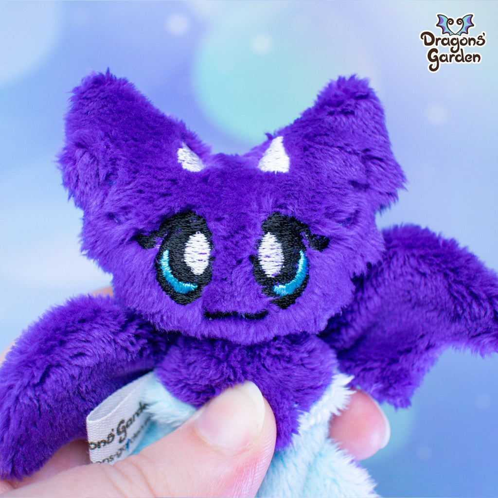MAGNETIC Micro Dragon Plushie - Dragons' Garden - (Female) Purple / Blue - Dragons