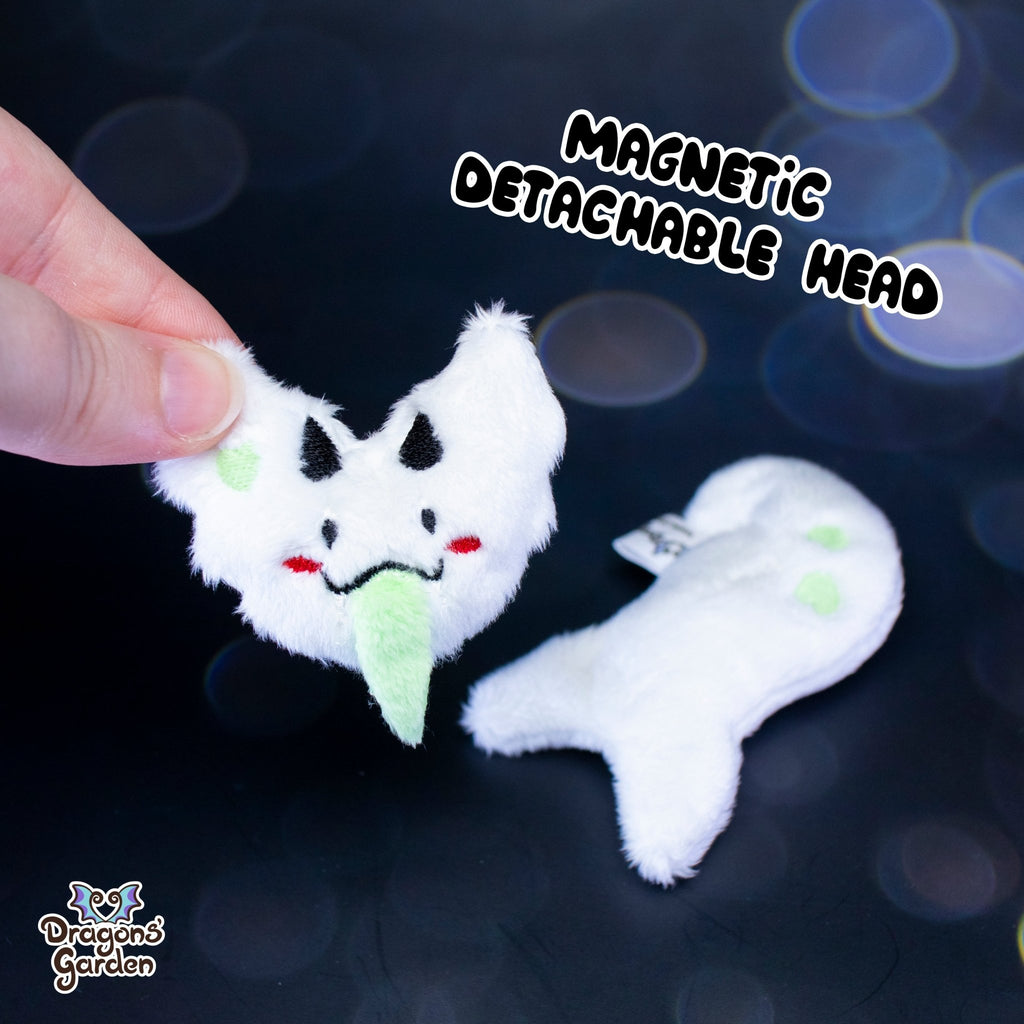 MAGNETIC Spooky Jeff Ghost Micro Dragon Plushie - Dragons' Garden - Plushie *Limited Edition
