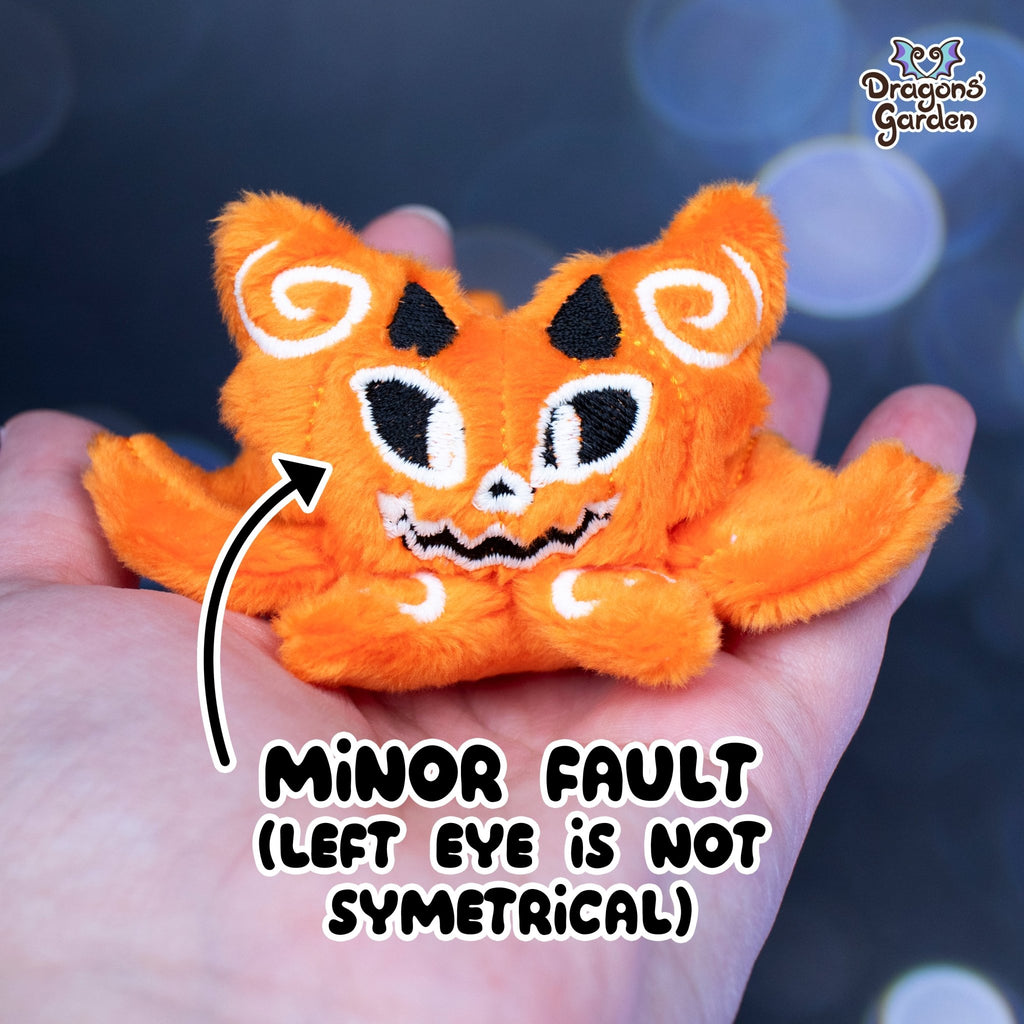 MINOR FAULTS Pumpkin Halloween Micro Dragon Plushie (Glow in the Dark) - Dragons' Garden - Plushie Dragons