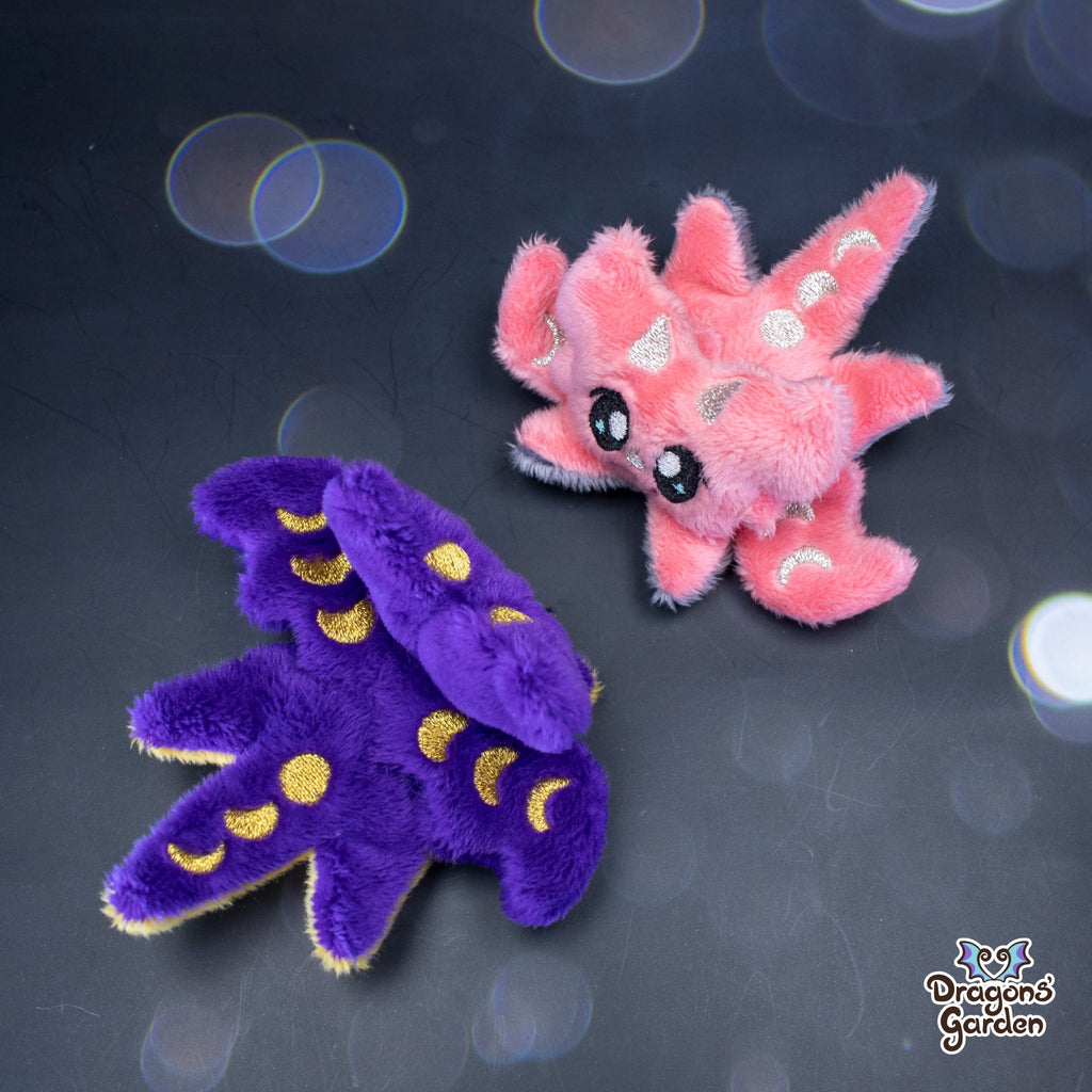 Moon Phase Micro Dragon Plushies - Dragons' Garden - Purple/Gold - *Limited Edition