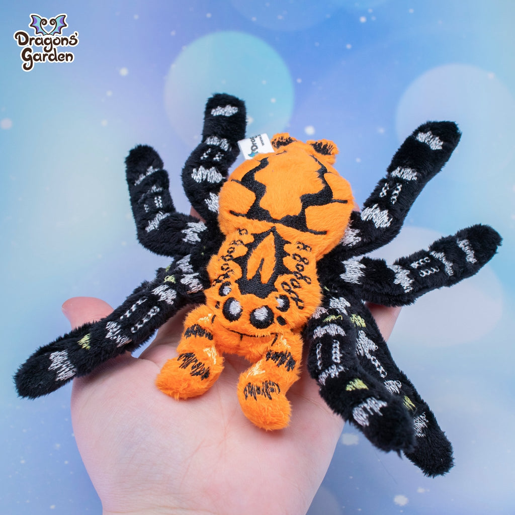 Orange Tarantula Plush - Dragons' Garden - Plushie Original Creation