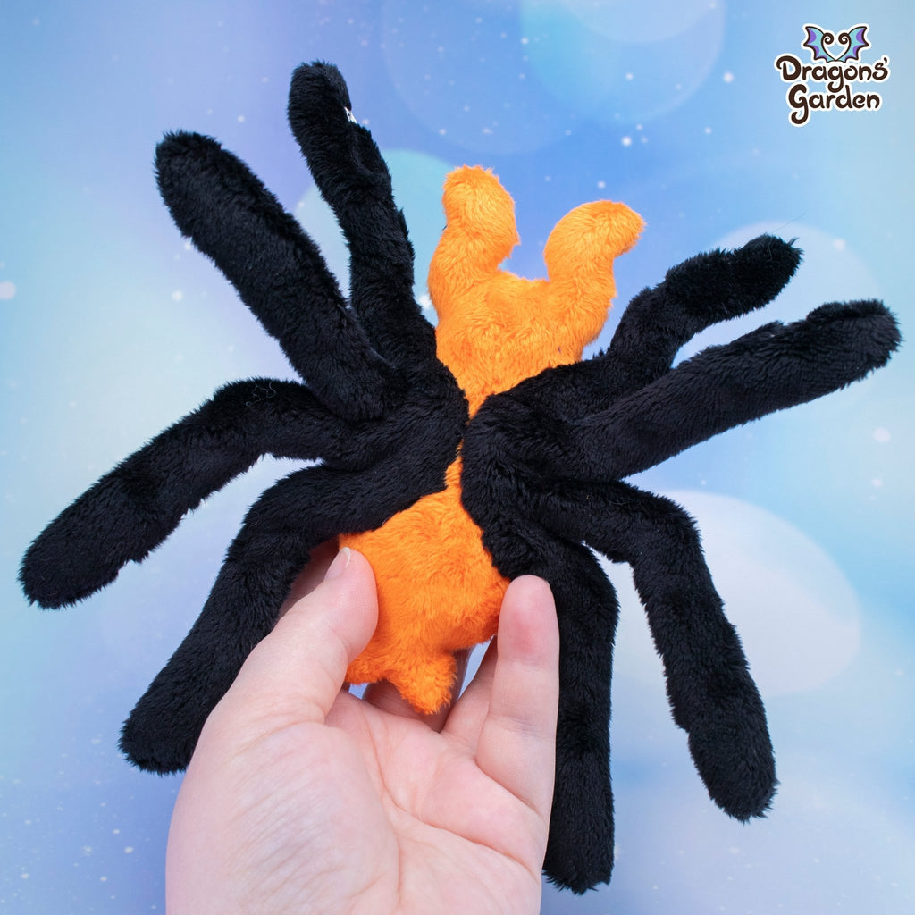 Orange Tarantula Plush - Dragons' Garden - Plushie Original Creation