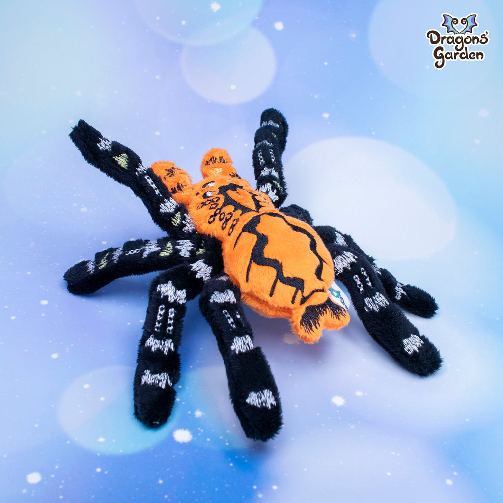 Orange Tarantula Plush - Dragons' Garden - Plushie Original Creation