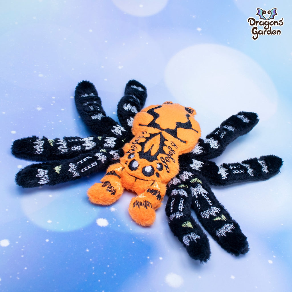 Orange Tarantula Plush - Dragons' Garden - Plushie Original Creation