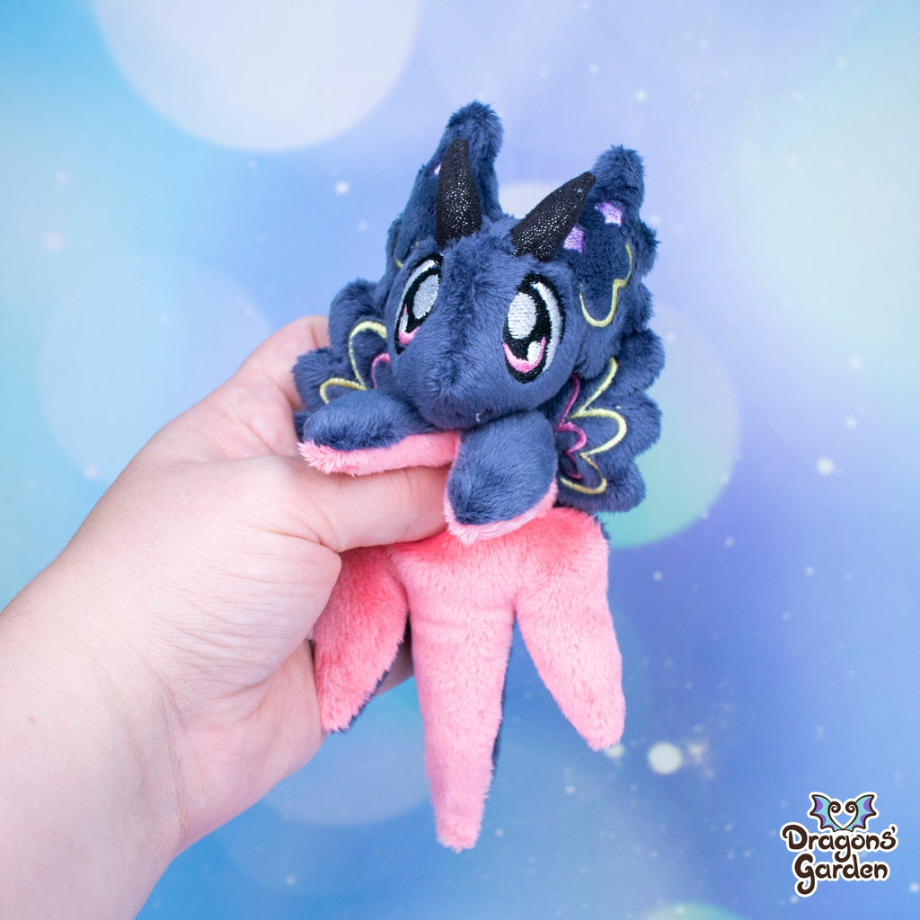 Pink & Purple | Tiny Magnetic Dragon Plushies - Dragons' Garden - Pink Belly - Plushie