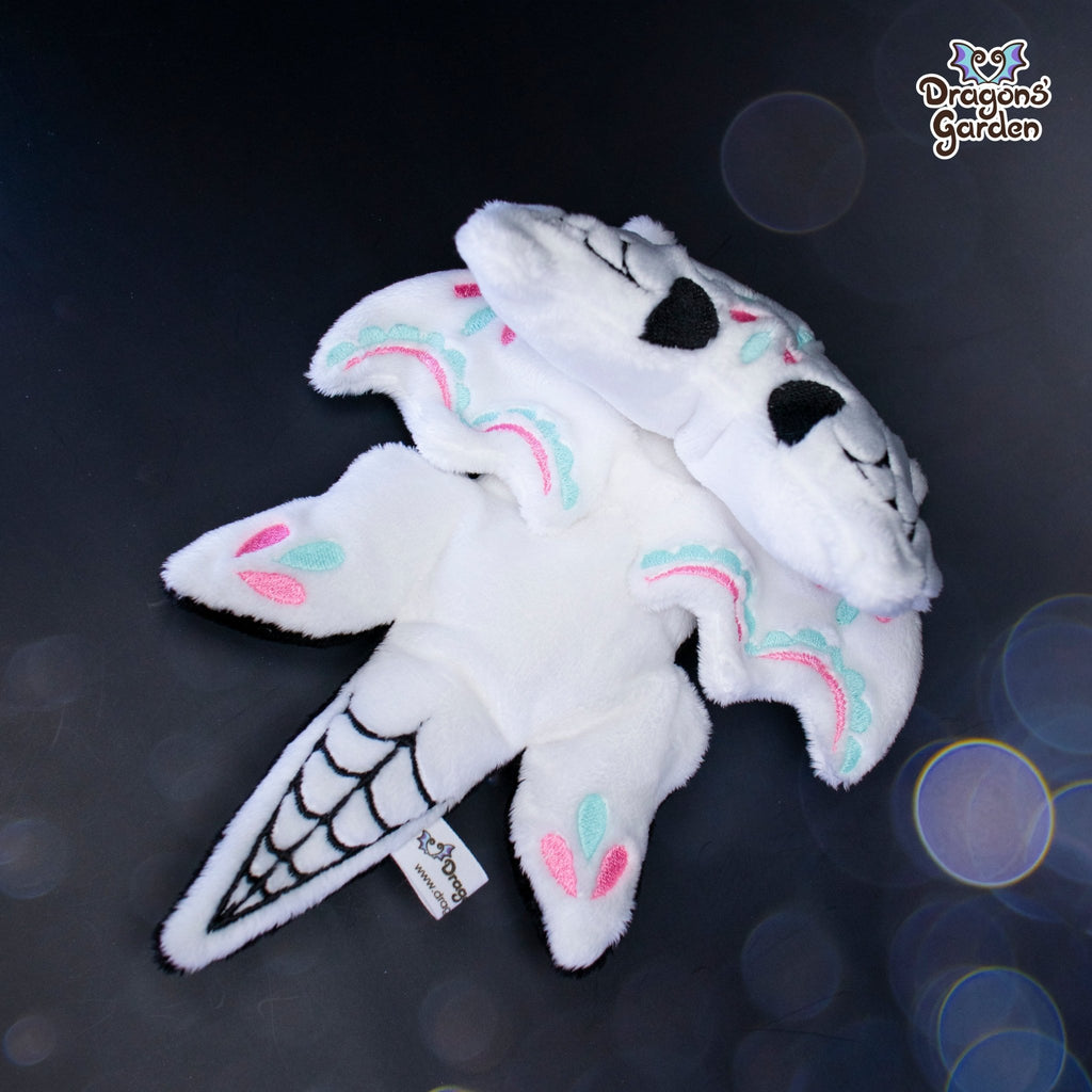 Pink Sugar Skull Jumbo Dragon Plushie (Glow in the Dark) - Dragons' Garden - Plushie *Limited Edition