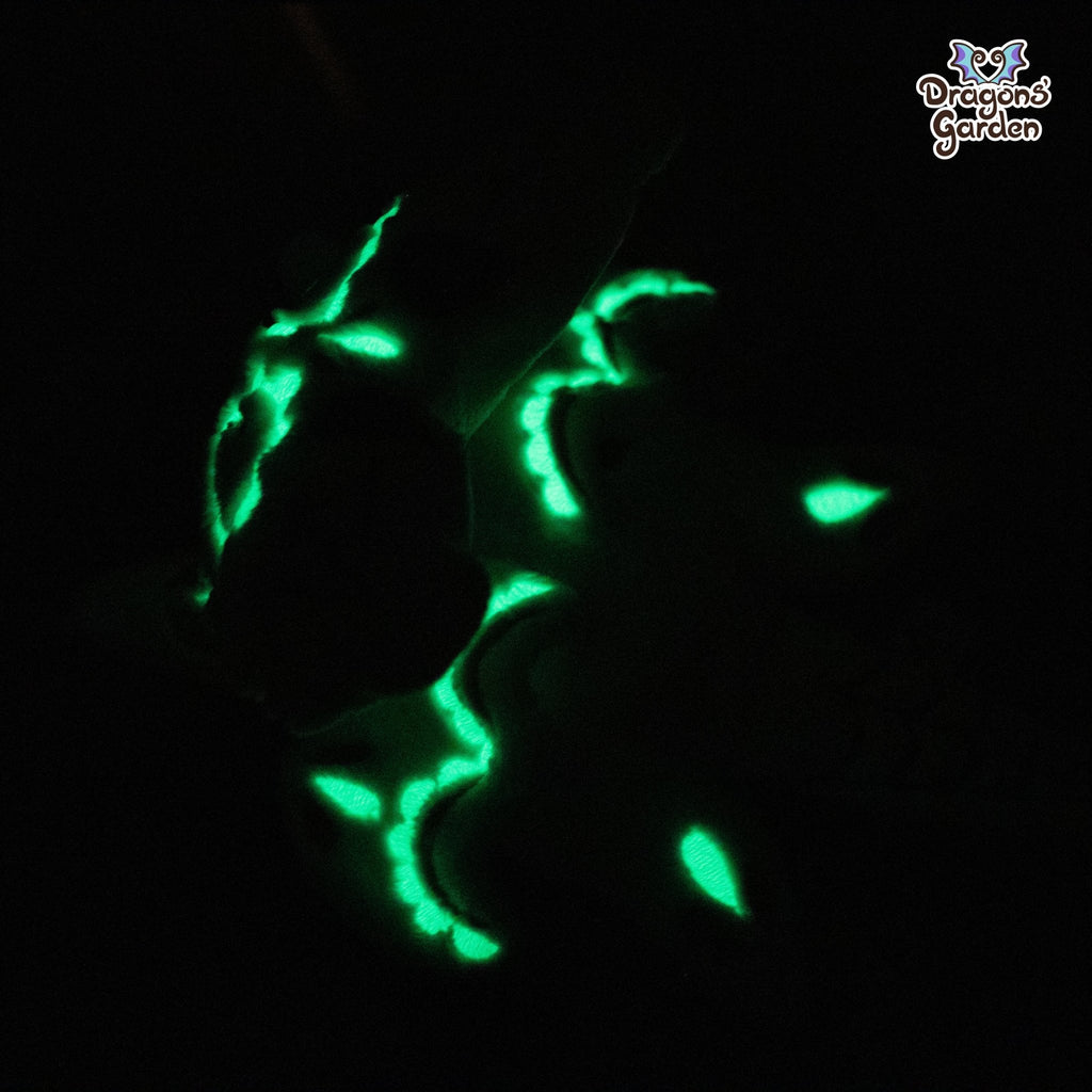Pink Sugar Skull Jumbo Dragon Plushie (Glow in the Dark) - Dragons' Garden - Plushie *Limited Edition