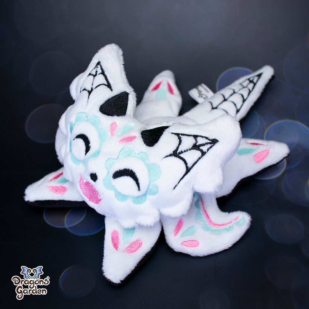 Pink Sugar Skull Jumbo Dragon Plushie (Glow in the Dark) - Dragons' Garden - Plushie *Limited Edition