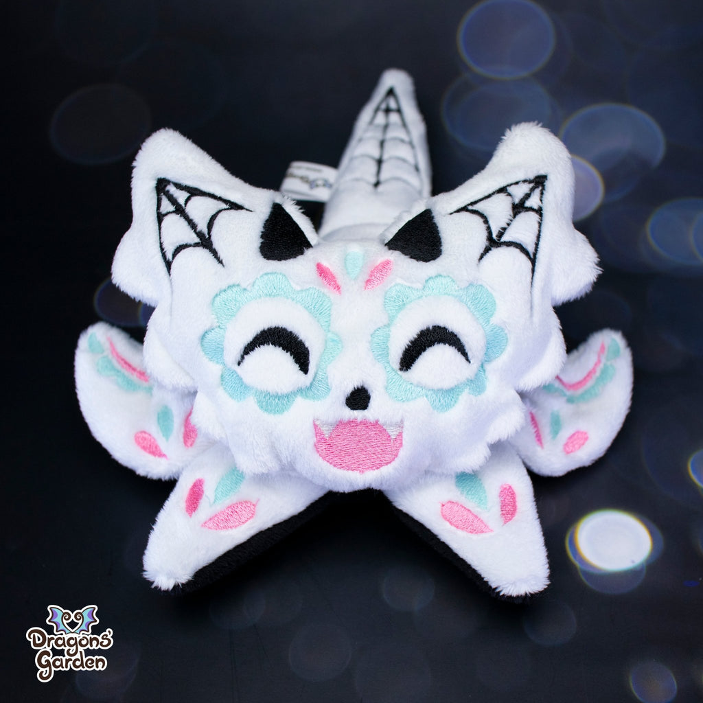 Pink Sugar Skull Jumbo Dragon Plushie (Glow in the Dark) - Dragons' Garden - Plushie *Limited Edition