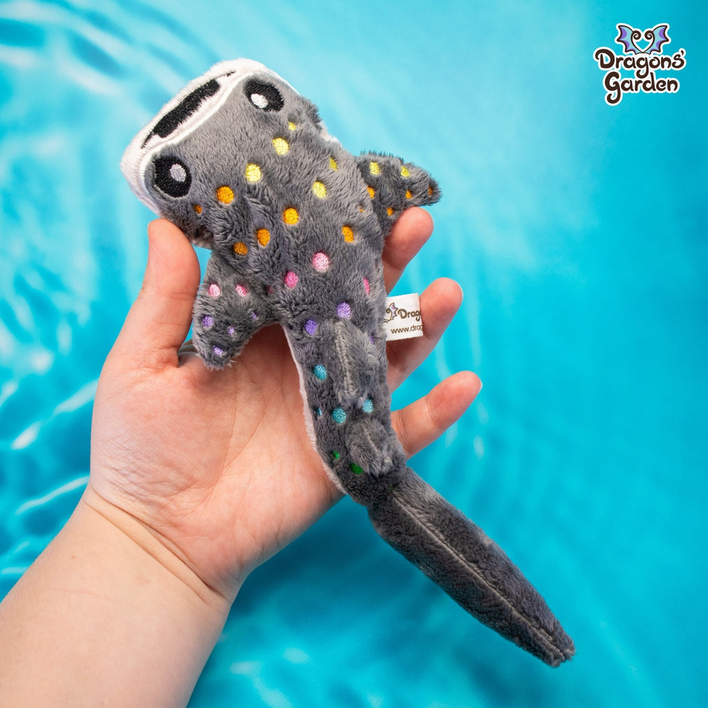 Rainbow Whale Shark Plushie - Dragons' Garden - plush Original Creation