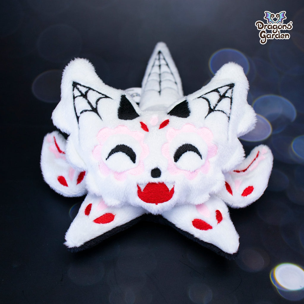 Red Sugar Skull Jumbo Dragon Plushie (Glow in the Dark) - Dragons' Garden - Plushie *Limited Edition