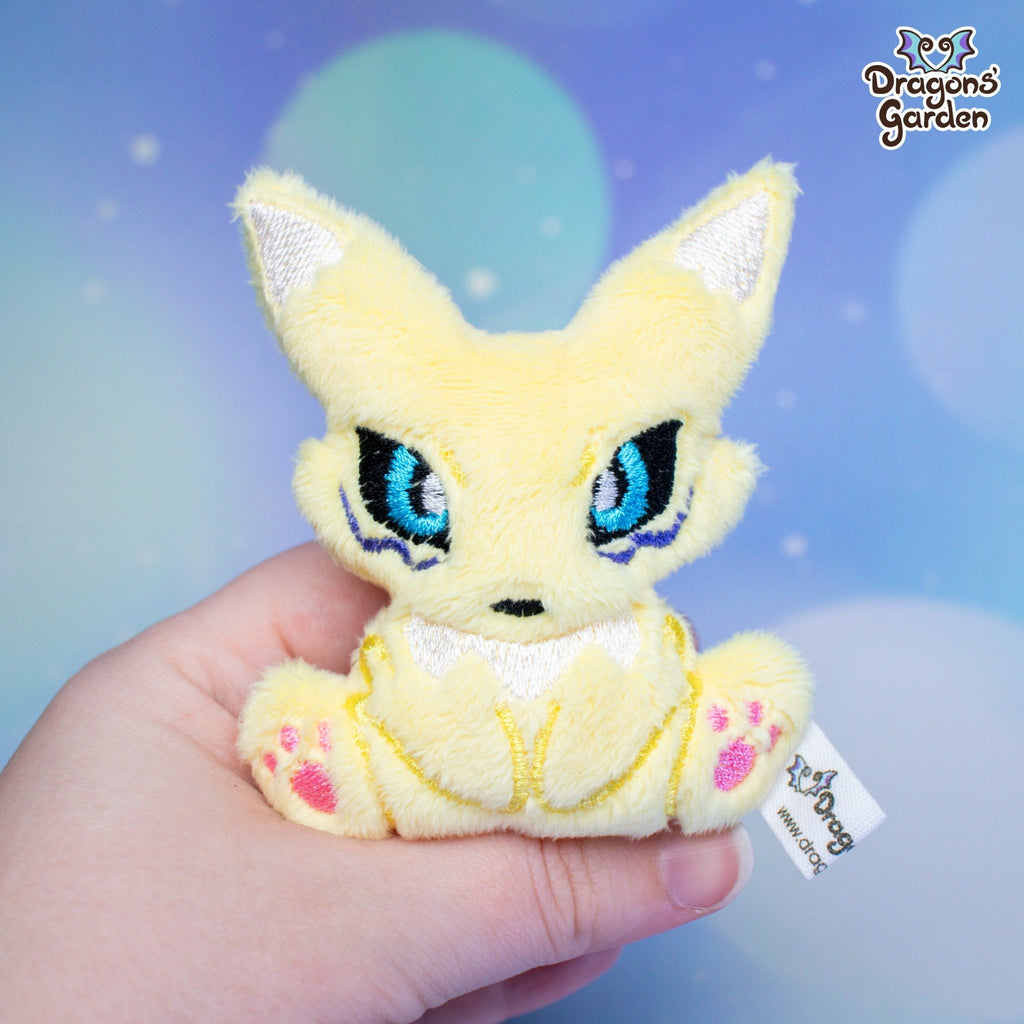 Renamon Fox Digimon Plushie Blob - Dragons' Garden - Plushie Fan Art