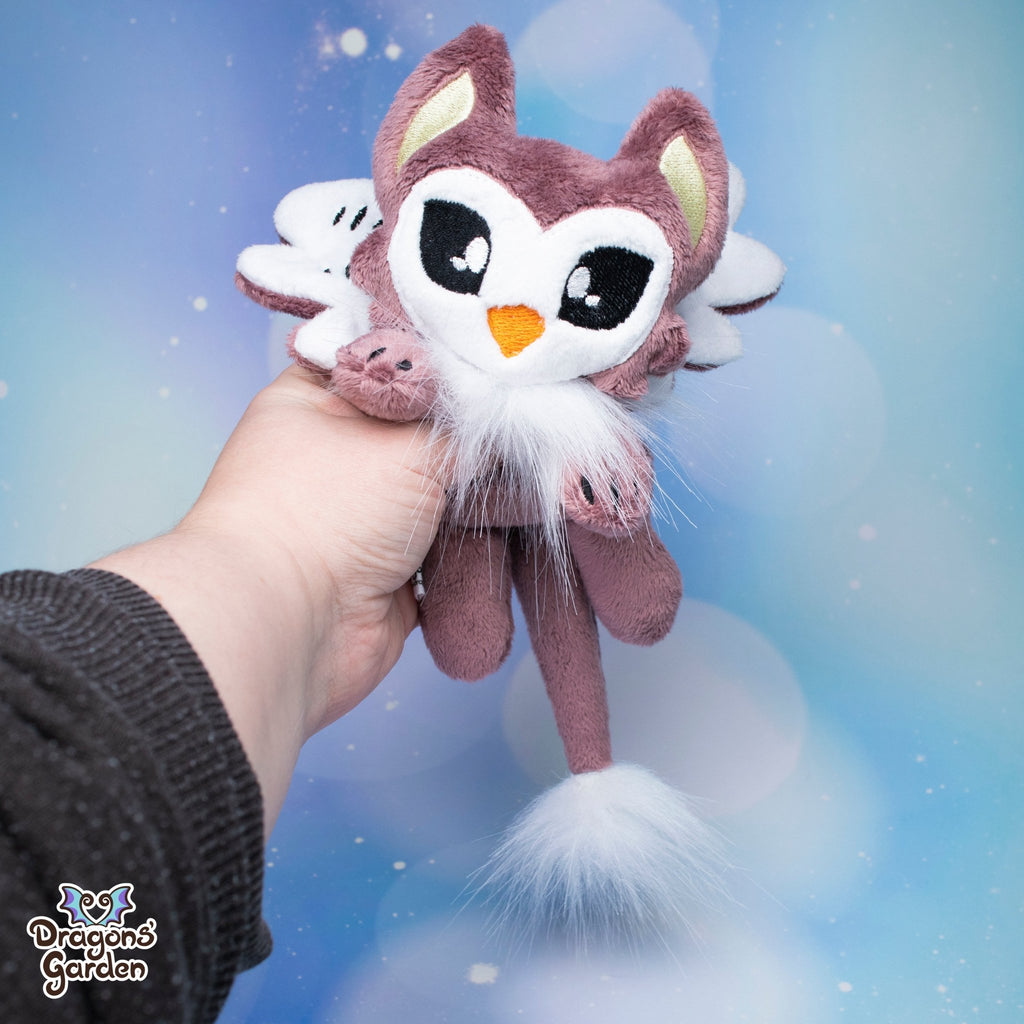 Rose Brown Griffin Chick Plushie - Dragons' Garden - Plushie