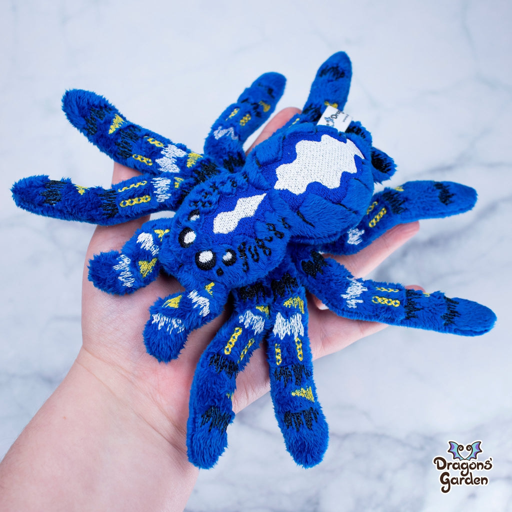 Tarantula Plush - Dragons' Garden - Blue - Plushie