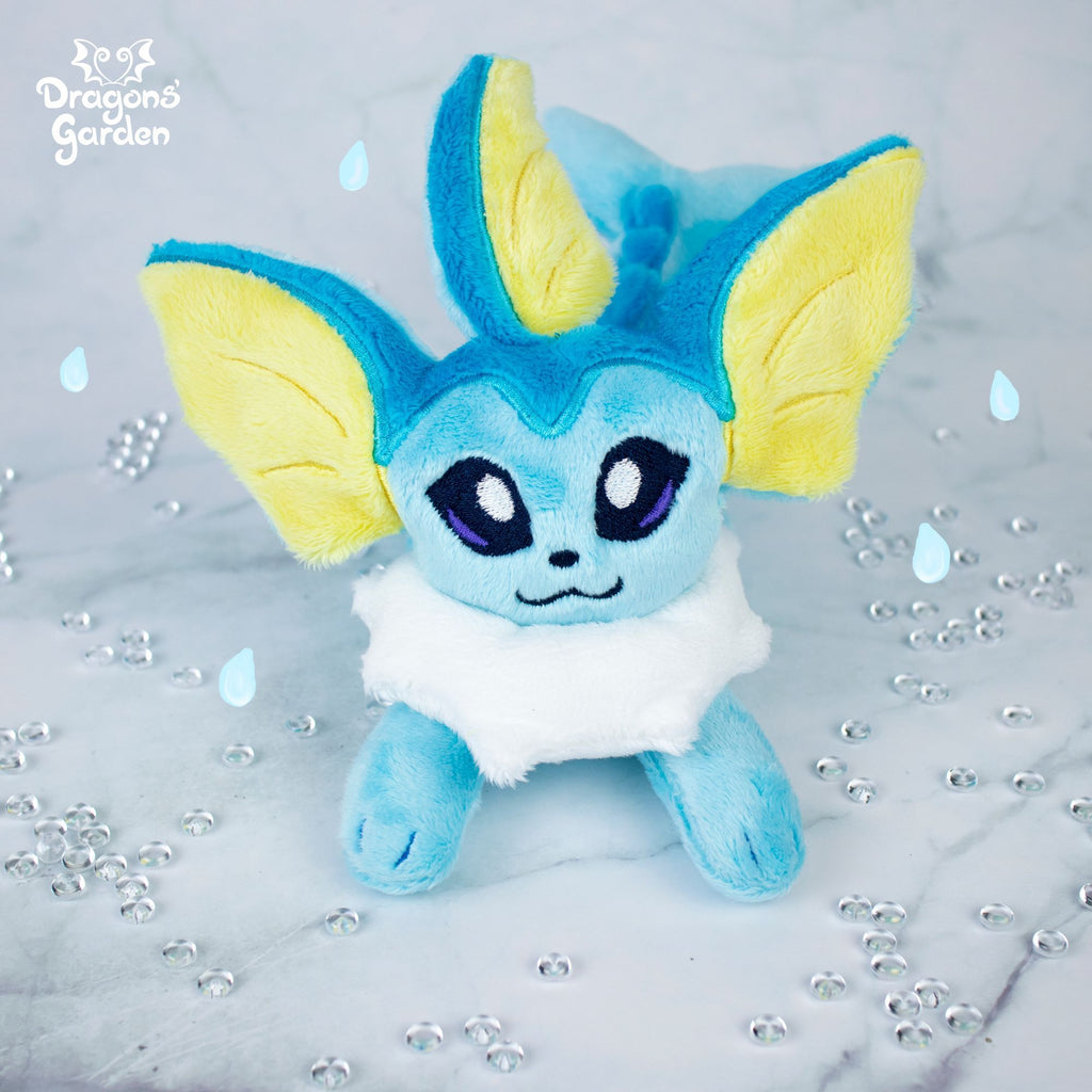 Vaporeon Plushie - Dragons' Garden - Plushie