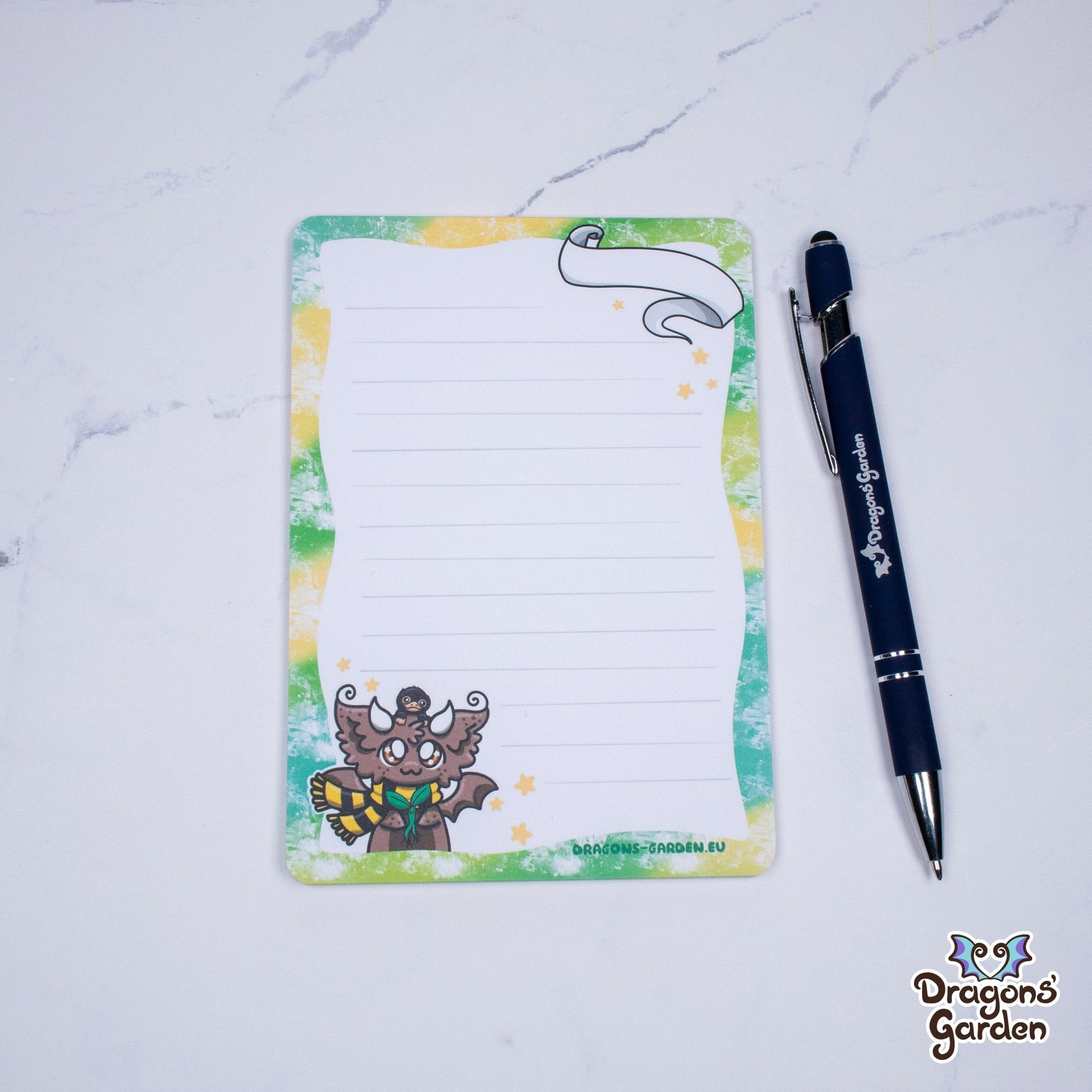 Dragon Notepad Green Magical Dragon Notepad | A6 Dragon Notepads– Dragons' Garden
